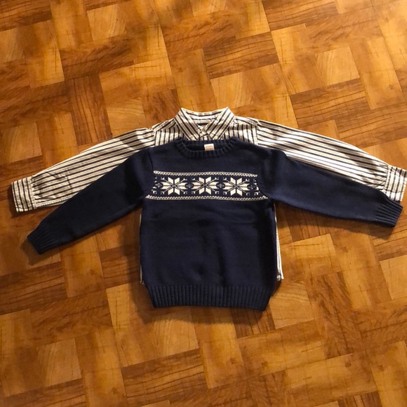 Gymboree Other - Gymboree boys winter sweater and shirt set